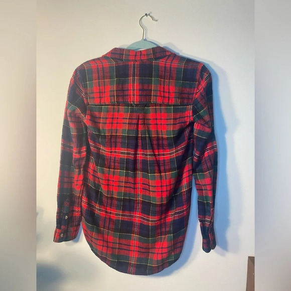 NWT American Eagle||Ahhh-mazigly soft boyfriend fit red plaid flannel sh… - Picture 5 of 8